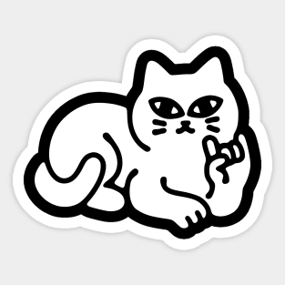 METAL CAT Sticker